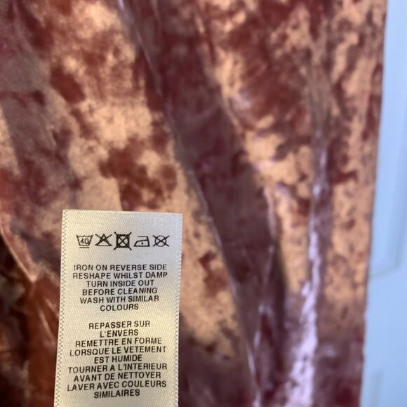 ASOS Women's Crushed Velvet Maxi Slip Dress Size 8 NEW Romantic Boho Fairycore - Picture 10 of 10